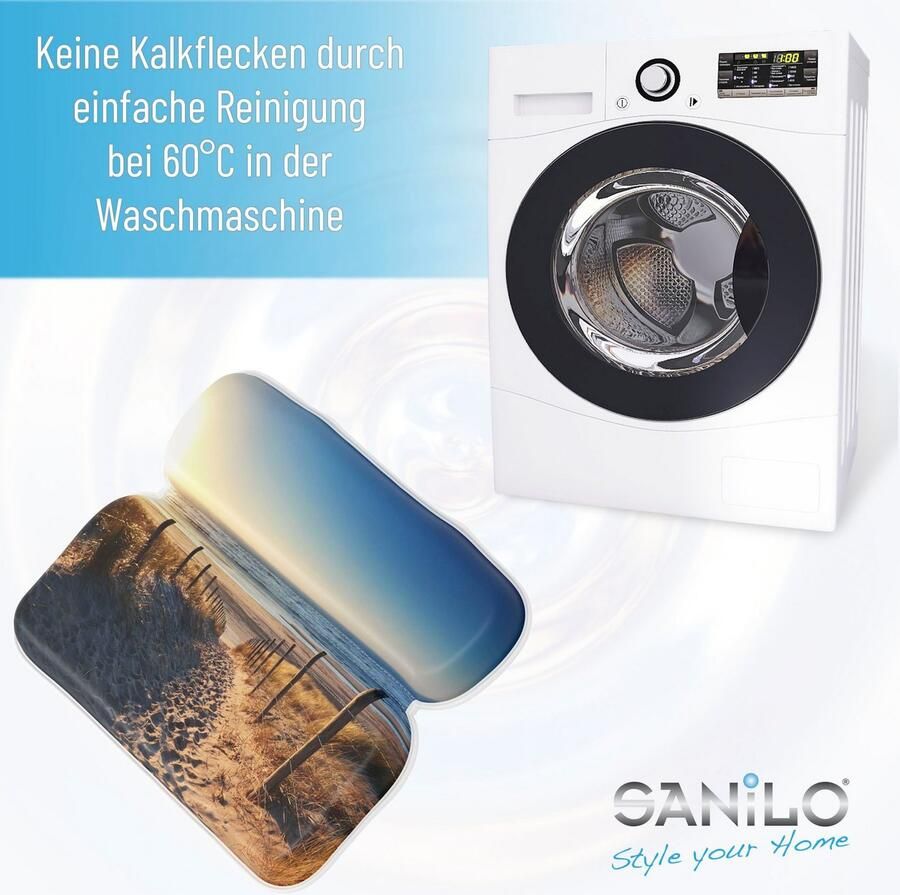 Sanilo Nekkussen Badkussen Dune comfortabel antislip volle kleuren met 7 prima zuignappen - Foto 6