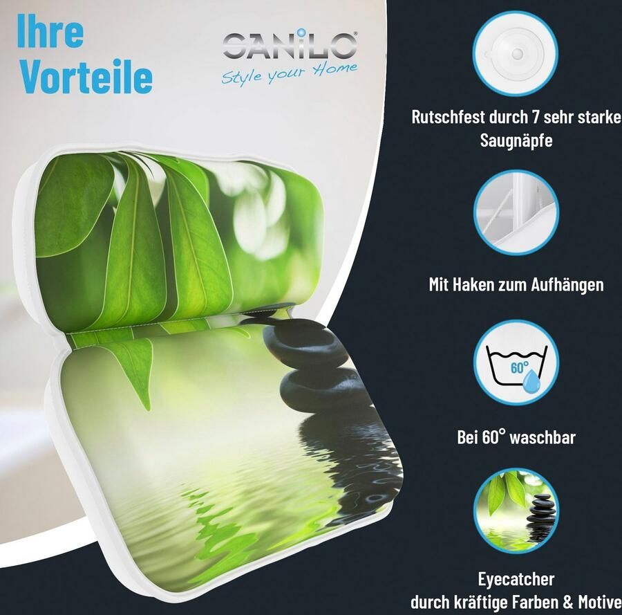 Sanilo Nekkussen Badkussen Harmony comfortabel antislip volle kleuren met 7 prima zuignappen - Foto 6