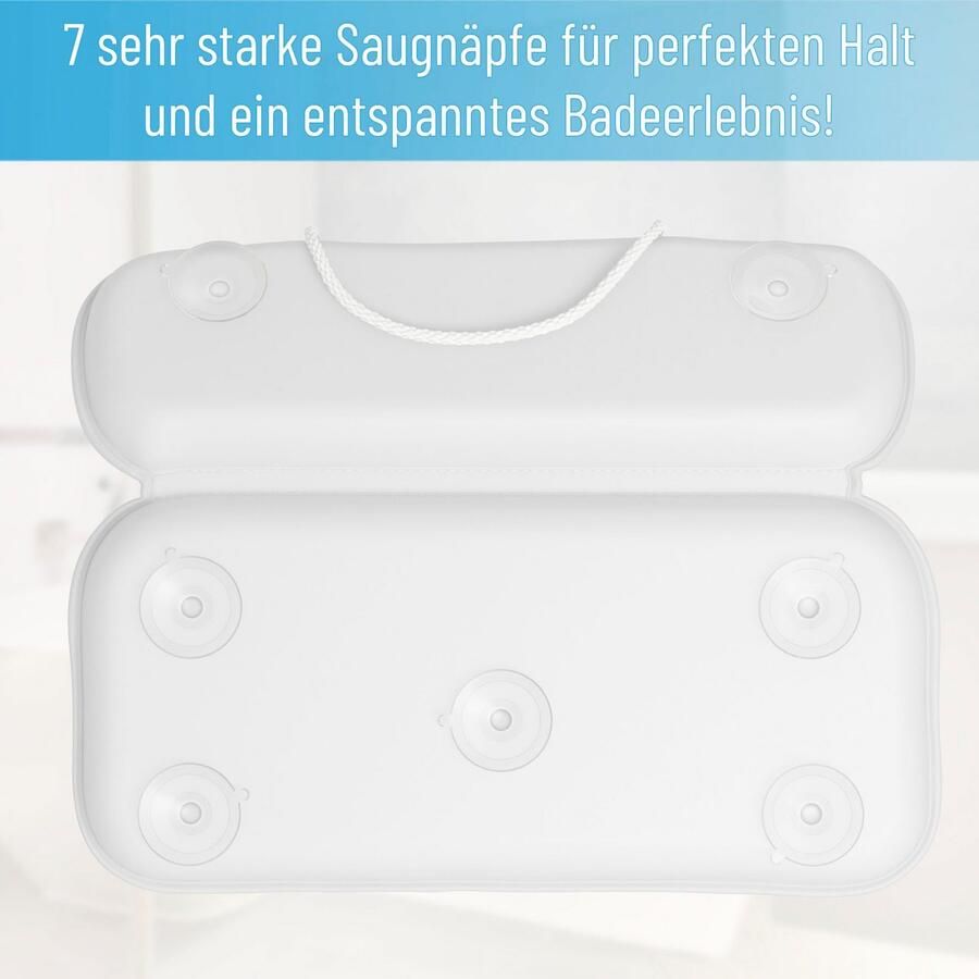 Sanilo Nekkussen Badkussen Harmony comfortabel antislip volle kleuren met 7 prima zuignappen - Foto 5