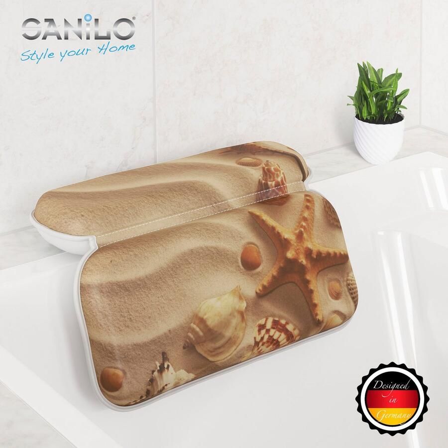 Sanilo Nekkussen Badkussen Sanibel comfortabel antislip volle kleuren met 7 prima zuignappen - Foto 4