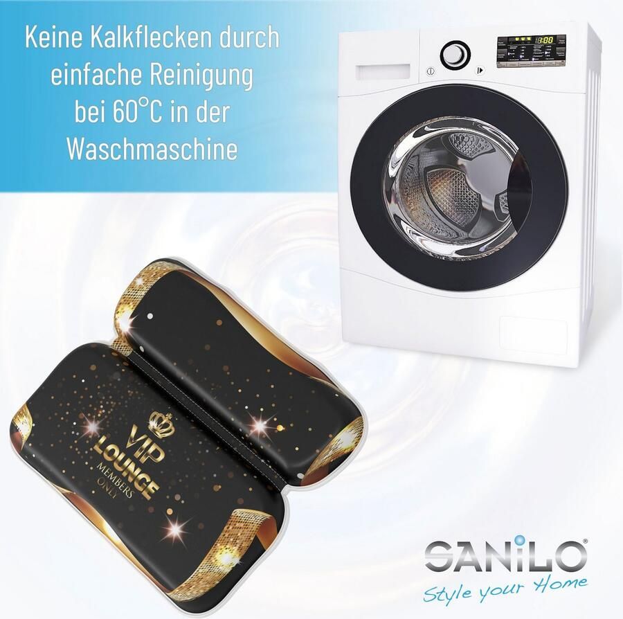 Sanilo Nekkussen Badkussen VIP-Lounge comfortabel antislip volle kleuren met 7 prima zuignappen - Foto 6