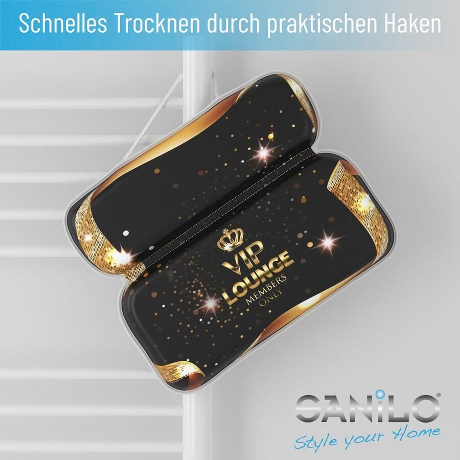 Sanilo Nekkussen Badkussen VIP-Lounge comfortabel antislip volle kleuren met 7 prima zuignappen - Foto 4