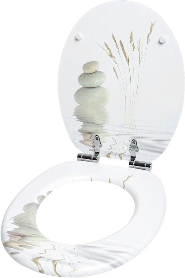 Sanilo Set badkameraccessoires Balance bestaand uit toiletzitting badmat en wastafelplug (complete set 3-delig) - Foto 6