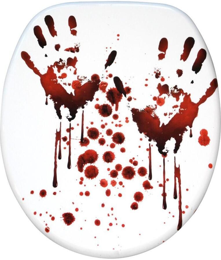 Sanilo Set badkameraccessoires Blood bestaand uit toiletzitting badmat en wastafelplug (complete set 3-delig) - Foto 3