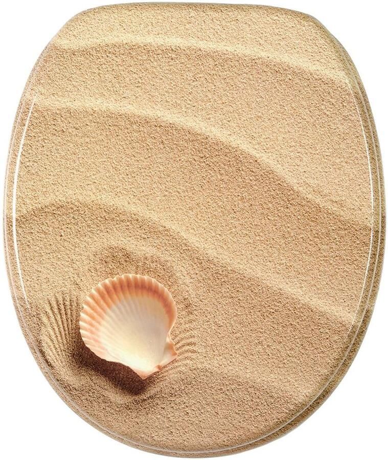 Sanilo Set badkameraccessoires Clam bestaand uit toiletzitting badmat en wastafelplug (complete set 3-delig) - Foto 3