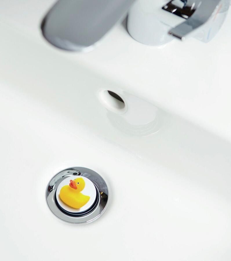 Sanilo Set badkameraccessoires Eend bestaand uit toiletzitting badmat en wastafelplug (complete set 3-delig) - Foto 3