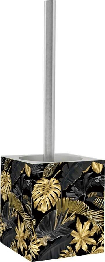 Sanilo Set badkameraccessoires Golden Leaves modern design volle kleuren eersteklas materiaal (combi-set 2-delig) - Foto 2