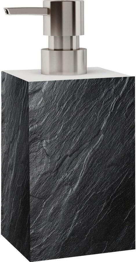 Sanilo Set badkameraccessoires Graniet 2-delige set van zeepdispenser en wc-borstel