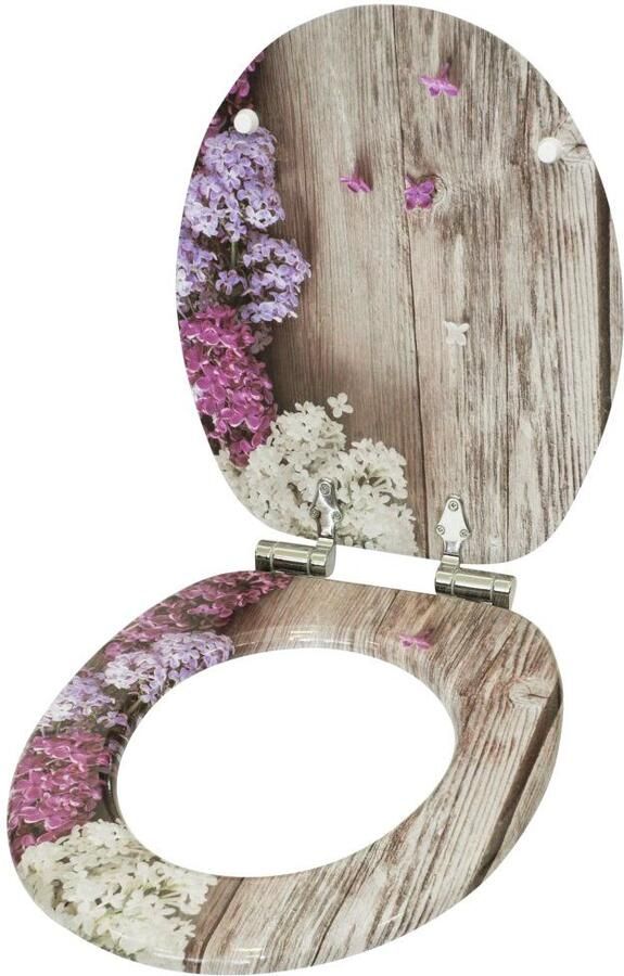 Sanilo Set badkameraccessoires Lila bestaand uit toiletzitting badmat en wastafelplug (complete set 3-delig) - Foto 7