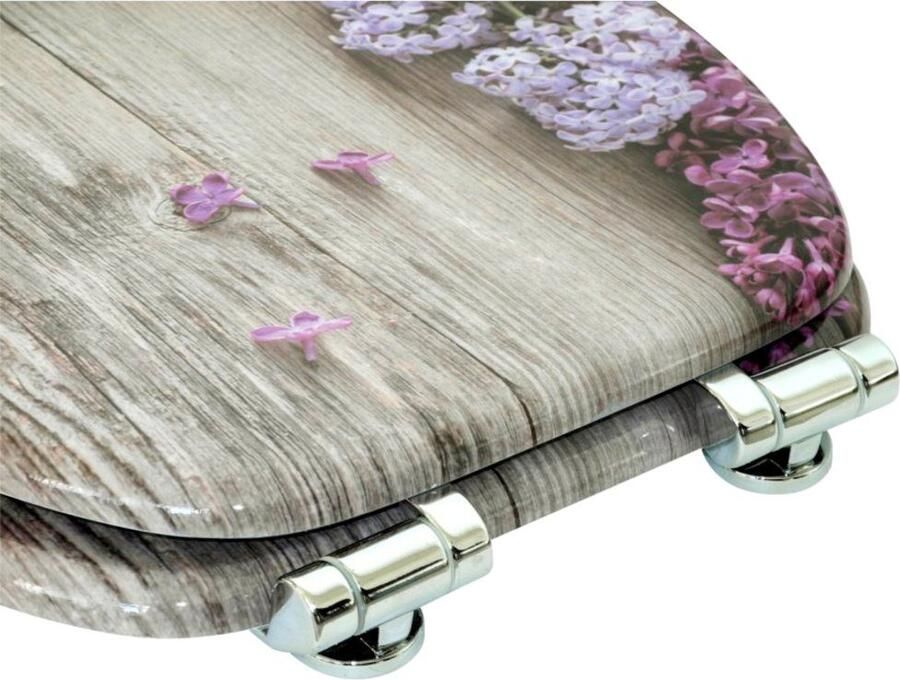 Sanilo Set badkameraccessoires Lila bestaand uit toiletzitting badmat en wastafelplug (complete set 3-delig) - Foto 5