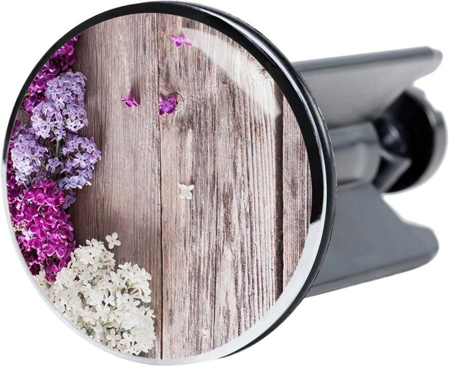 Sanilo Set badkameraccessoires Lila bestaand uit toiletzitting badmat en wastafelplug (complete set 3-delig) - Foto 4