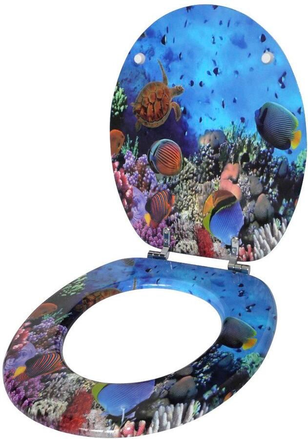 Sanilo Set badkameraccessoires Ocean bestaand uit toiletzitting badmat en wastafelplug (complete set 3-delig) - Foto 5