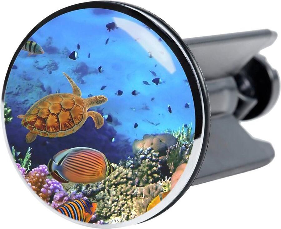 Sanilo Set badkameraccessoires Ocean bestaand uit toiletzitting badmat en wastafelplug (complete set 3-delig) - Foto 3