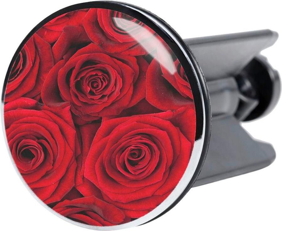 Sanilo Set badkameraccessoires Rosen bestaand uit toiletzitting badmat en wastafelplug (complete set 3-delig) - Foto 4