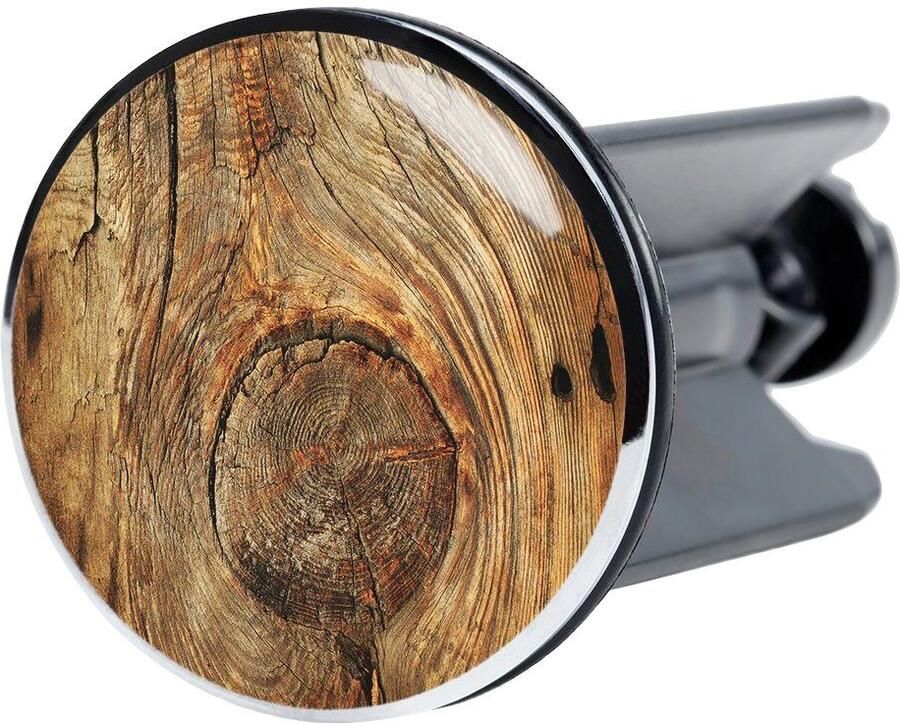 Sanilo Set badkameraccessoires Rustiek bestaand uit toiletzitting badmat en wastafelplug (complete set 3-delig) - Foto 4