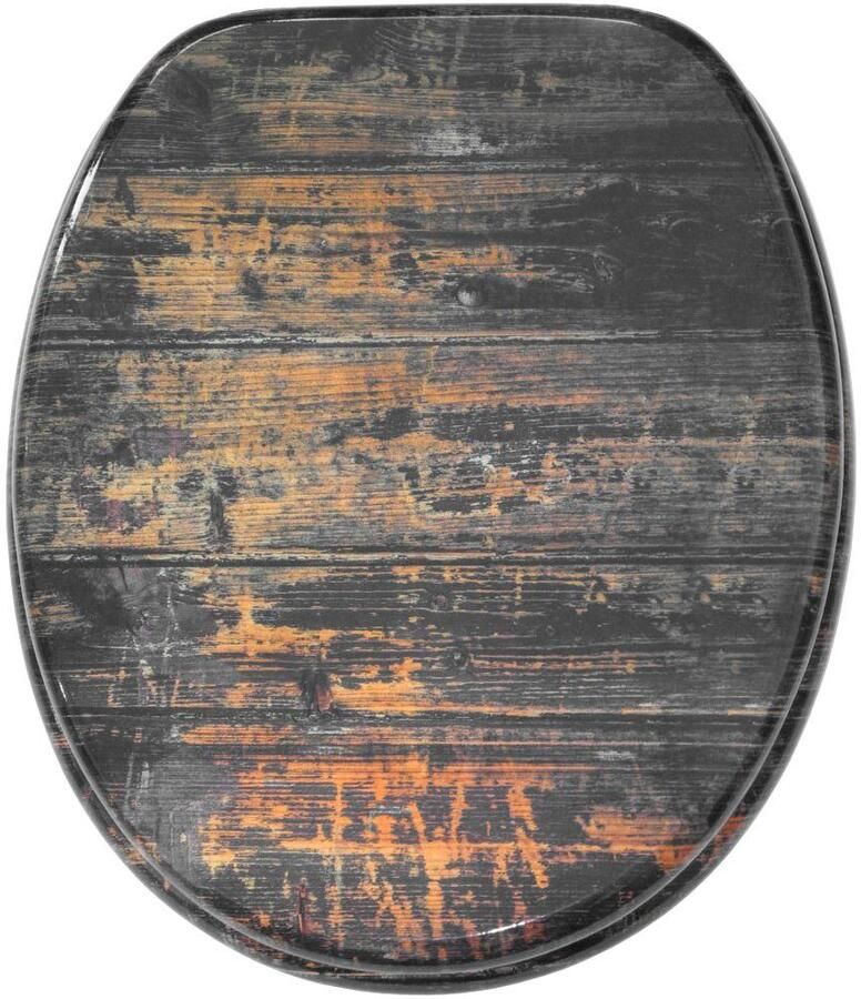 Sanilo Set badkameraccessoires Vintage bestaand uit toiletzitting badmat en wastafelplug (complete set 3-delig) - Foto 3