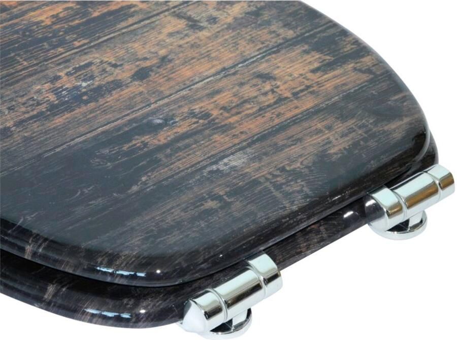 Sanilo Set badkameraccessoires Vintage bestaand uit toiletzitting badmat en wastafelplug (complete set 3-delig) - Foto 5