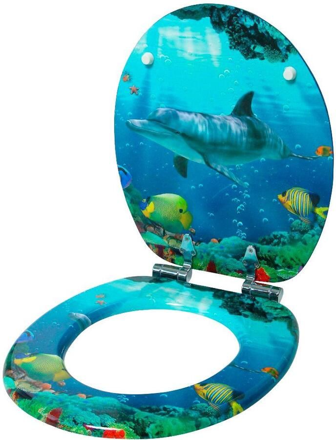 Sanilo Toiletzitting Dolfijn koraal - Foto 2
