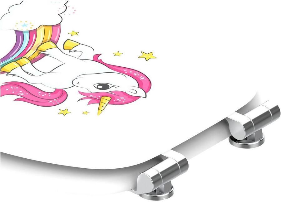 Sanilo Toiletzitting Eenhoorn met softclosemechanisme bxl: 37 7x 42 0 47 0 cm - Foto 5