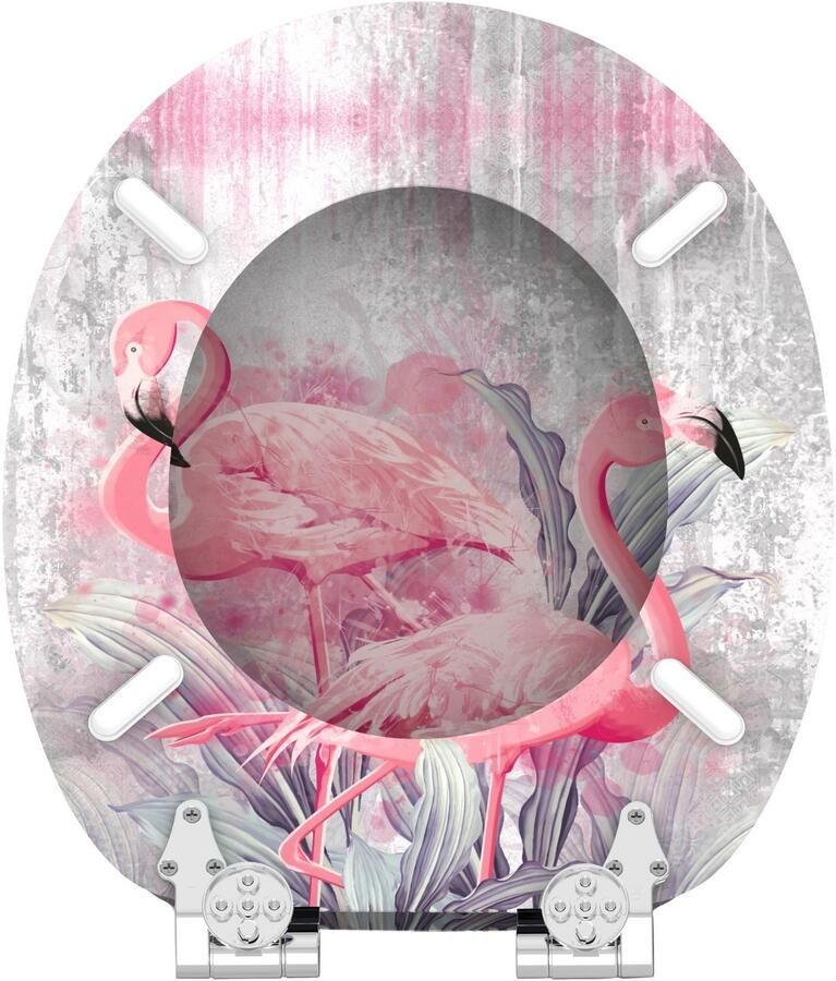 Sanilo Toiletzitting Flamingo met softclosemechanisme bxl: 37 7x 42 0 47 0 cm - Foto 2