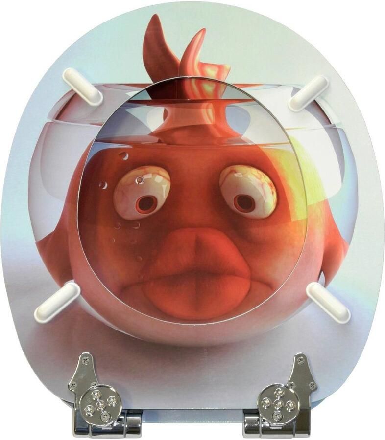 Sanilo Toiletzitting Goudvis met soft-closemechanisme - Foto 2