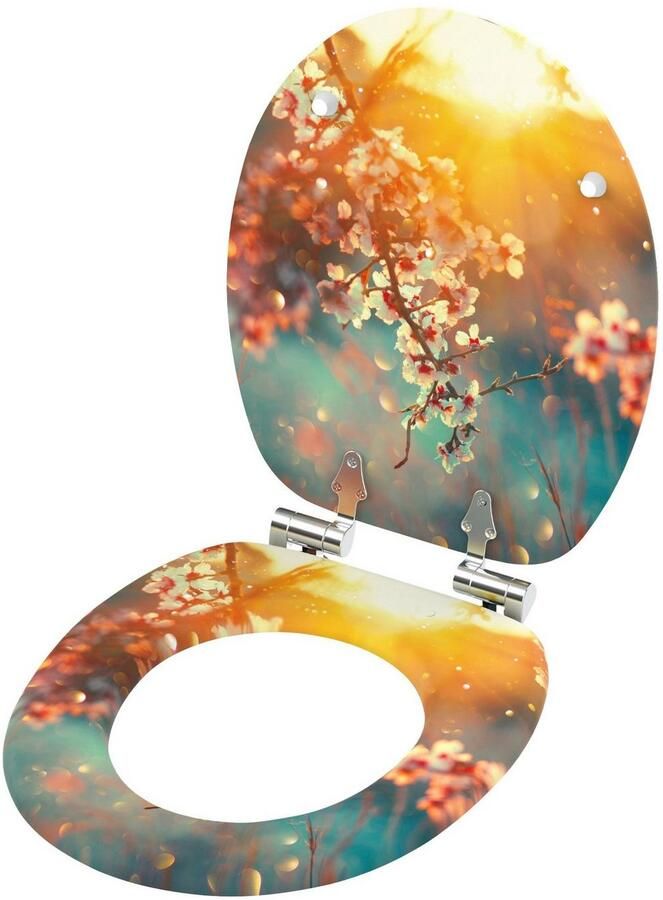 Sanilo Toiletzitting Kersenbloesem met softclosemechanisme bxl: 37 7x 42 0 47 0 cm - Foto 4