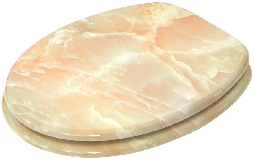 Sanilo Toiletzitting Marmer ecru met soft-closemechanisme - Foto 7