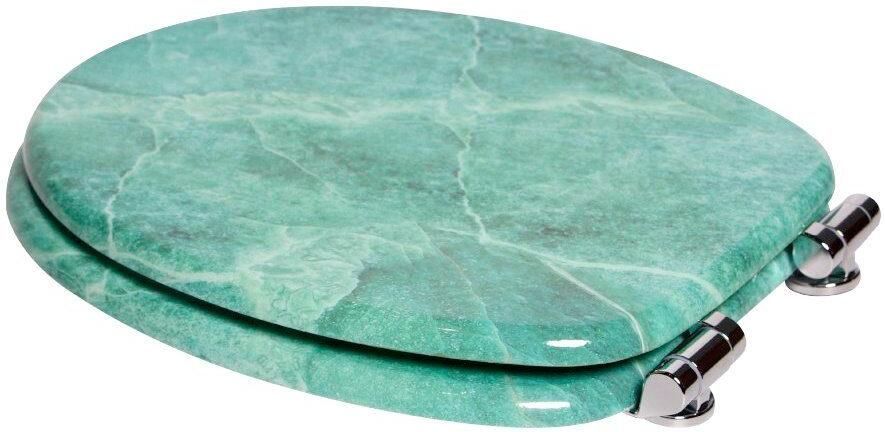 Sanilo Toiletzitting Marmer groen met soft-closemechanisme - Foto 6