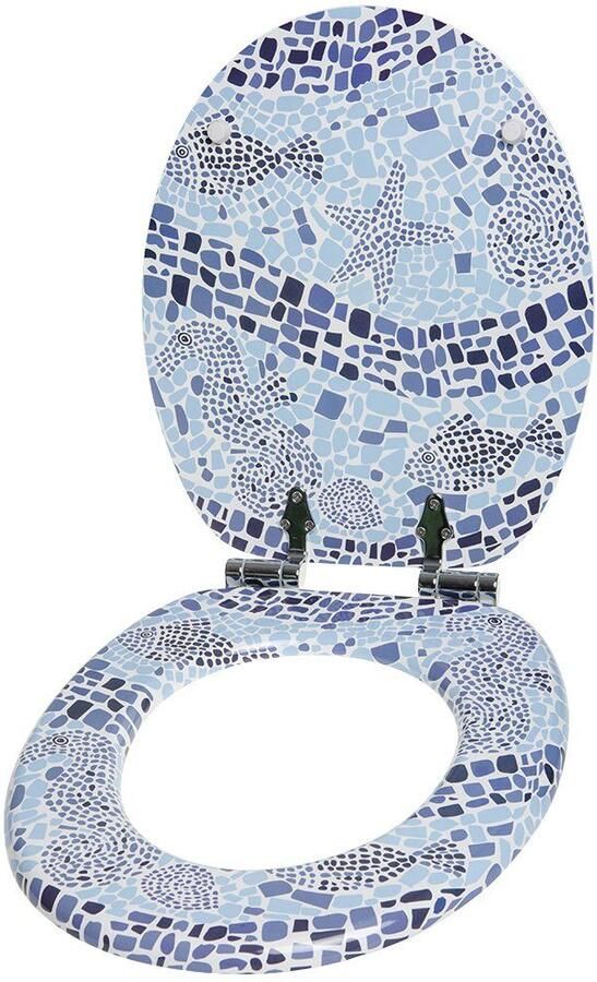 Sanilo Toiletzitting Mosaic World met soft-closemechanisme - Foto 5