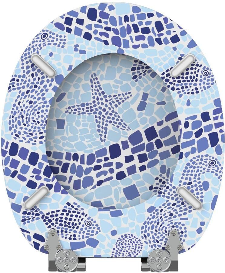 Sanilo Toiletzitting Mosaic World met soft-closemechanisme - Foto 2