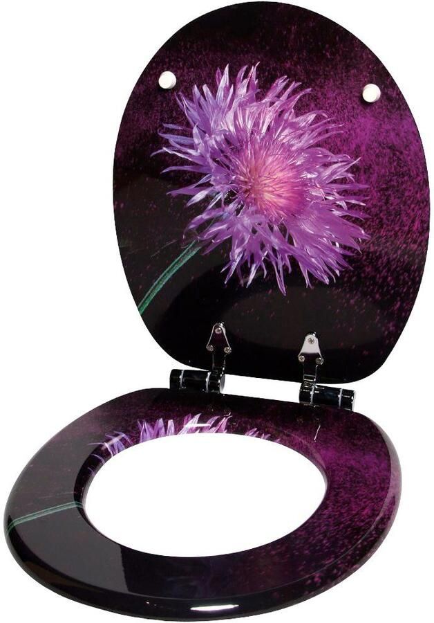 Sanilo Toiletzitting Purple Dust met soft-closemechanisme - Foto 4