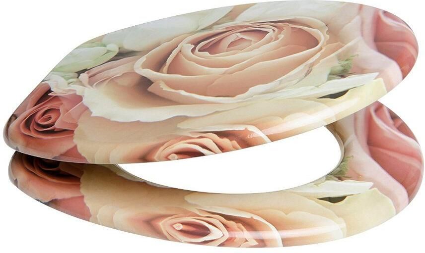 Sanilo Toiletzitting Roze roos met soft-closemechanisme - Foto 8