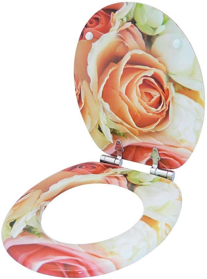 Sanilo Toiletzitting Roze roos met soft-closemechanisme - Foto 4