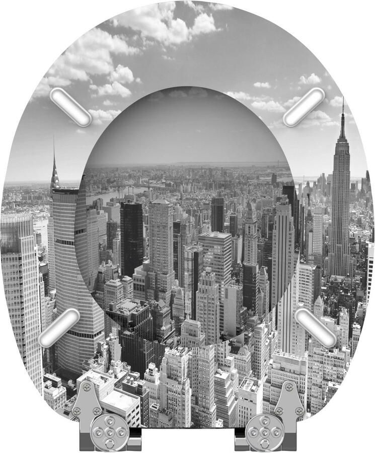 Sanilo Toiletzitting Skyline New York met soft-closemechanisme - Foto 2