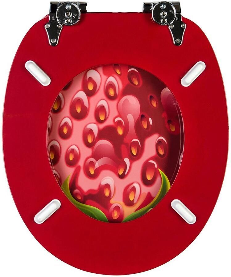 Sanilo Toiletzitting Strawberry met soft-closemechanisme - Foto 2