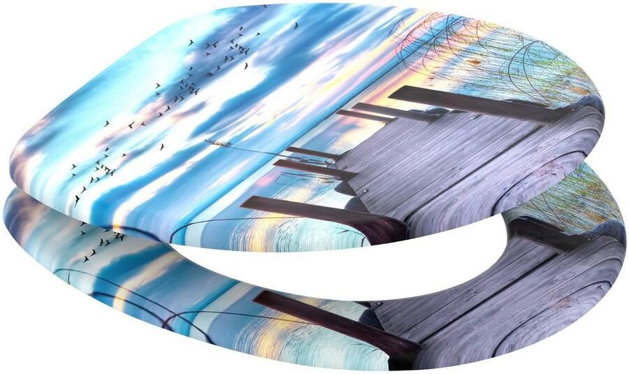 Sanilo Toiletzitting Sunset met softclosemechanisme bxl: 37 7x 42 0 47 0 cm - Foto 7