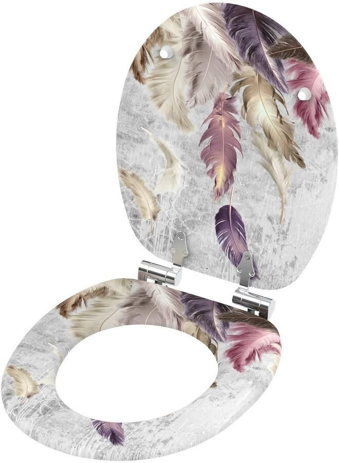 Sanilo Toiletzitting Veren met softclosemechanisme bxl: 37 7x 42 0 47 0 cm - Foto 4