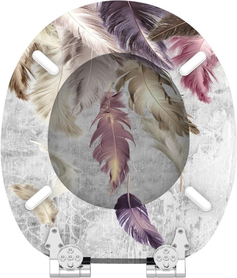 Sanilo Toiletzitting Veren met softclosemechanisme bxl: 37 7x 42 0 47 0 cm - Foto 2