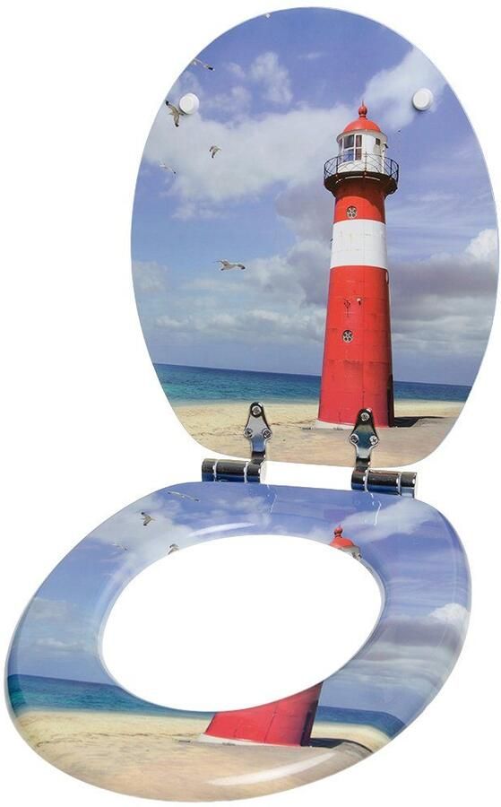 Sanilo Toiletzitting Vuurtoren met soft-closemechanisme - Foto 4