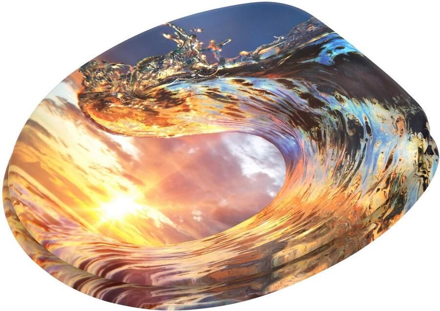 Sanilo Toiletzitting WAVE met softclosemechanisme bxl: 37 7x 42 0 47 0 cm - Foto 6