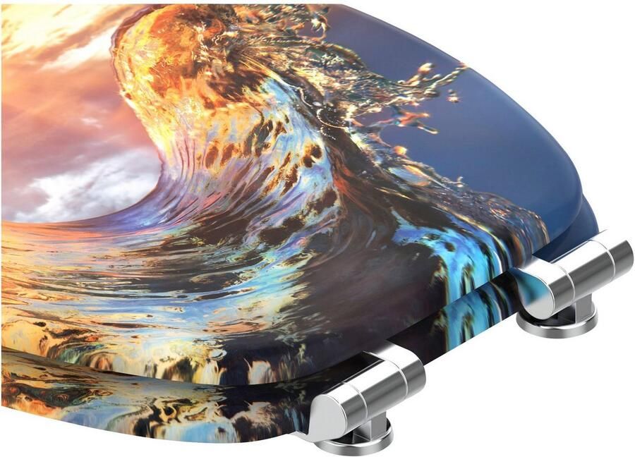 Sanilo Toiletzitting WAVE met softclosemechanisme bxl: 37 7x 42 0 47 0 cm - Foto 5