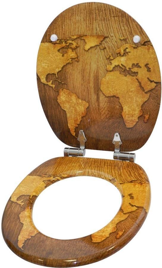 Sanilo Toiletzitting World Map met soft-closemechanisme - Foto 6