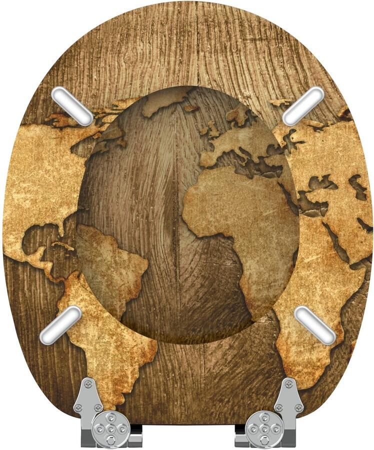 Sanilo Toiletzitting World Map met soft-closemechanisme - Foto 2