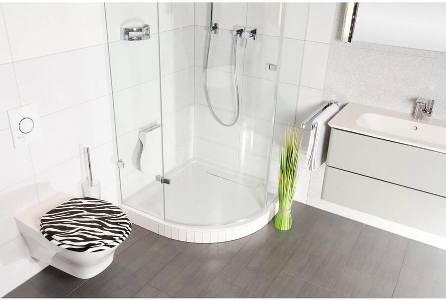 Sanilo Toiletzitting Zebra Look met soft-closemechanisme - Foto 5