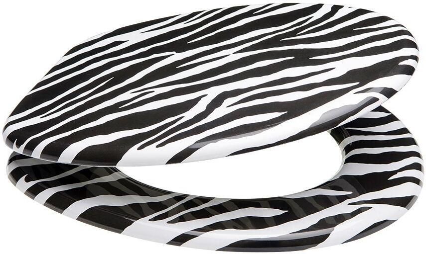 Sanilo Toiletzitting Zebra Look met soft-closemechanisme - Foto 7