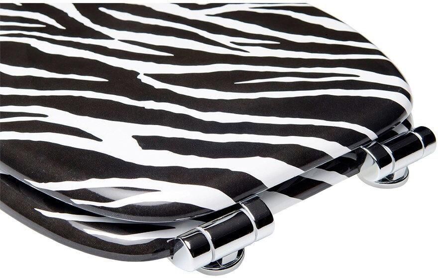 Sanilo Toiletzitting Zebra Look met soft-closemechanisme - Foto 6