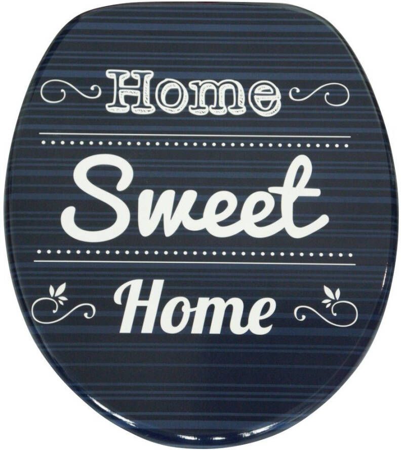 Sanilo Toiletzitting Home Sweet Home met soft-closemechanisme