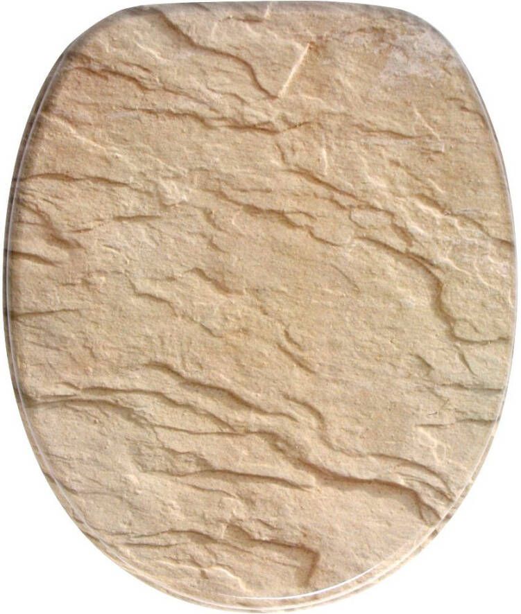 Sanilo Toiletzitting Sand stone met soft-closemechanisme