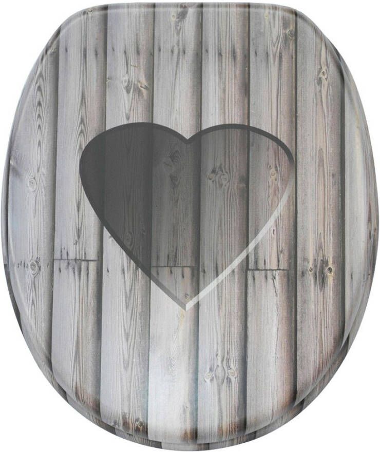 Sanilo Toiletzitting Wooden Heart met soft-closemechanisme - Foto 7