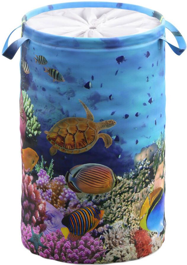 Sanilo Wasmand Ocean 60 liter opvouwbaar met bescherming tegen inkijk